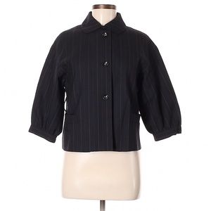 Vince. Black Striped Blazer Jacket